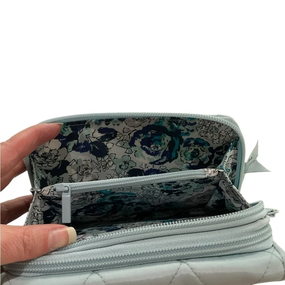 Vera Bradley Ultralight RFID 3-in-1 Crossbody in Sea Salt Blue